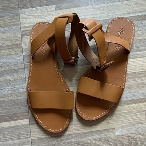 Madewell The Boardwalk Ankle-Strap Sandal (Like new)